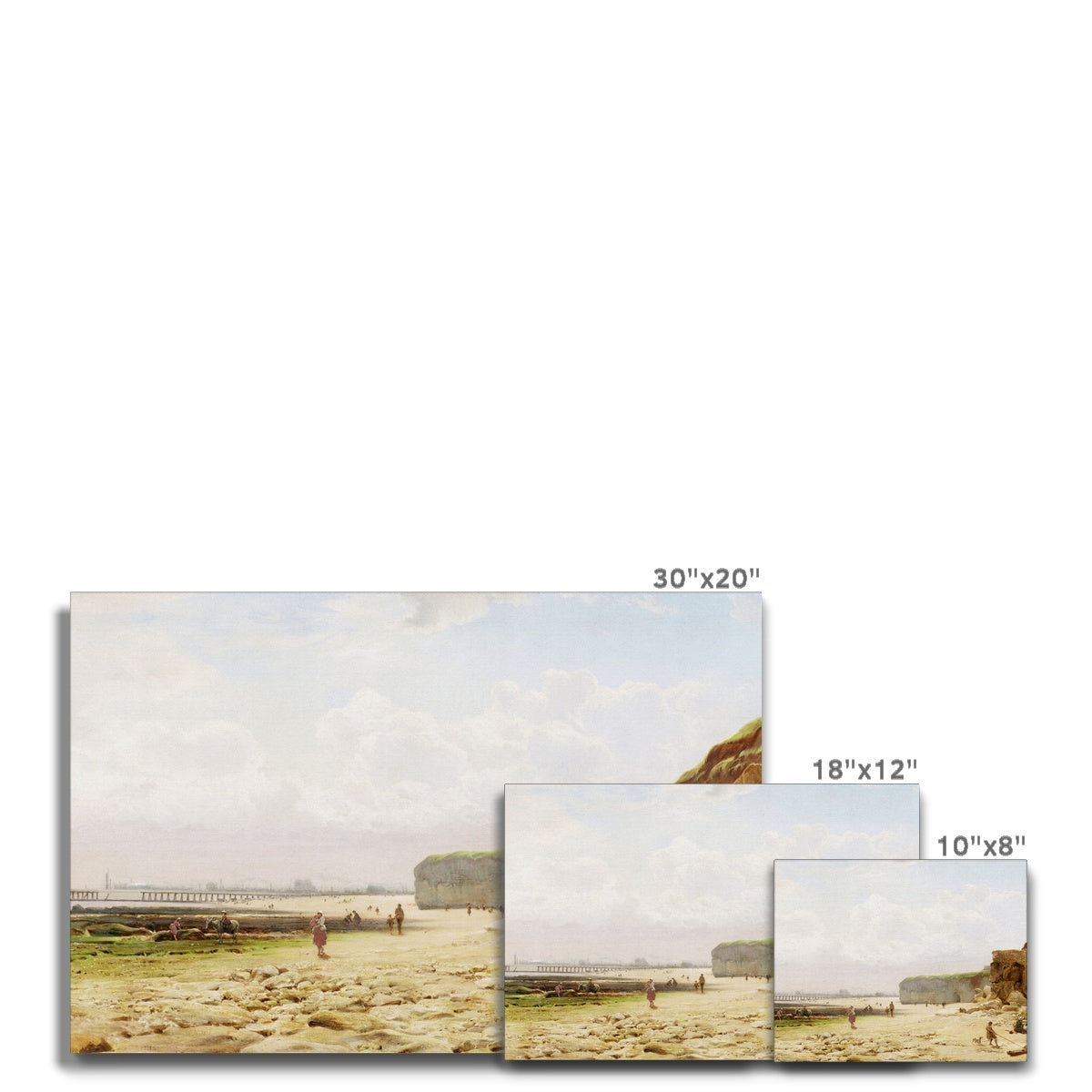 Printed Canvas - Roker Beach by William Crosby