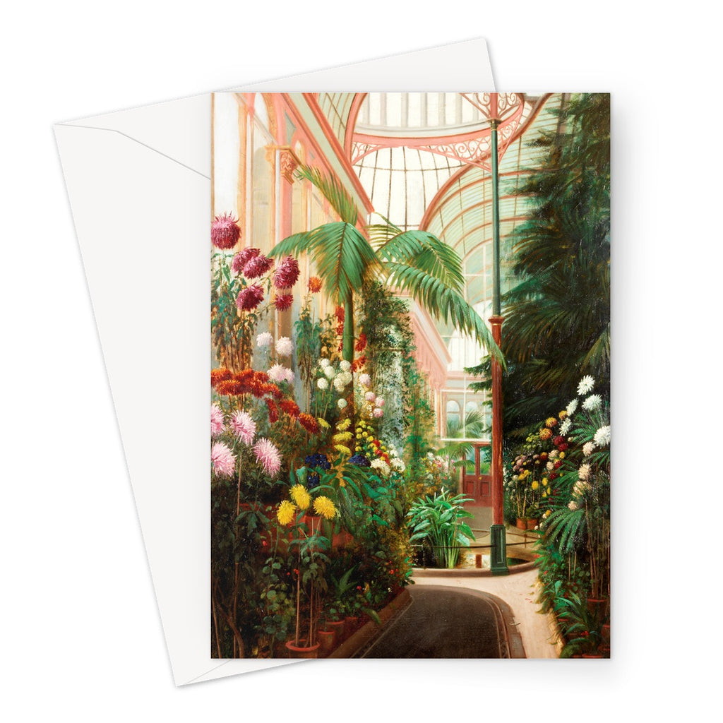 Greetings Card - Sunderland Winter Gardens Interior by Daniel Marshall