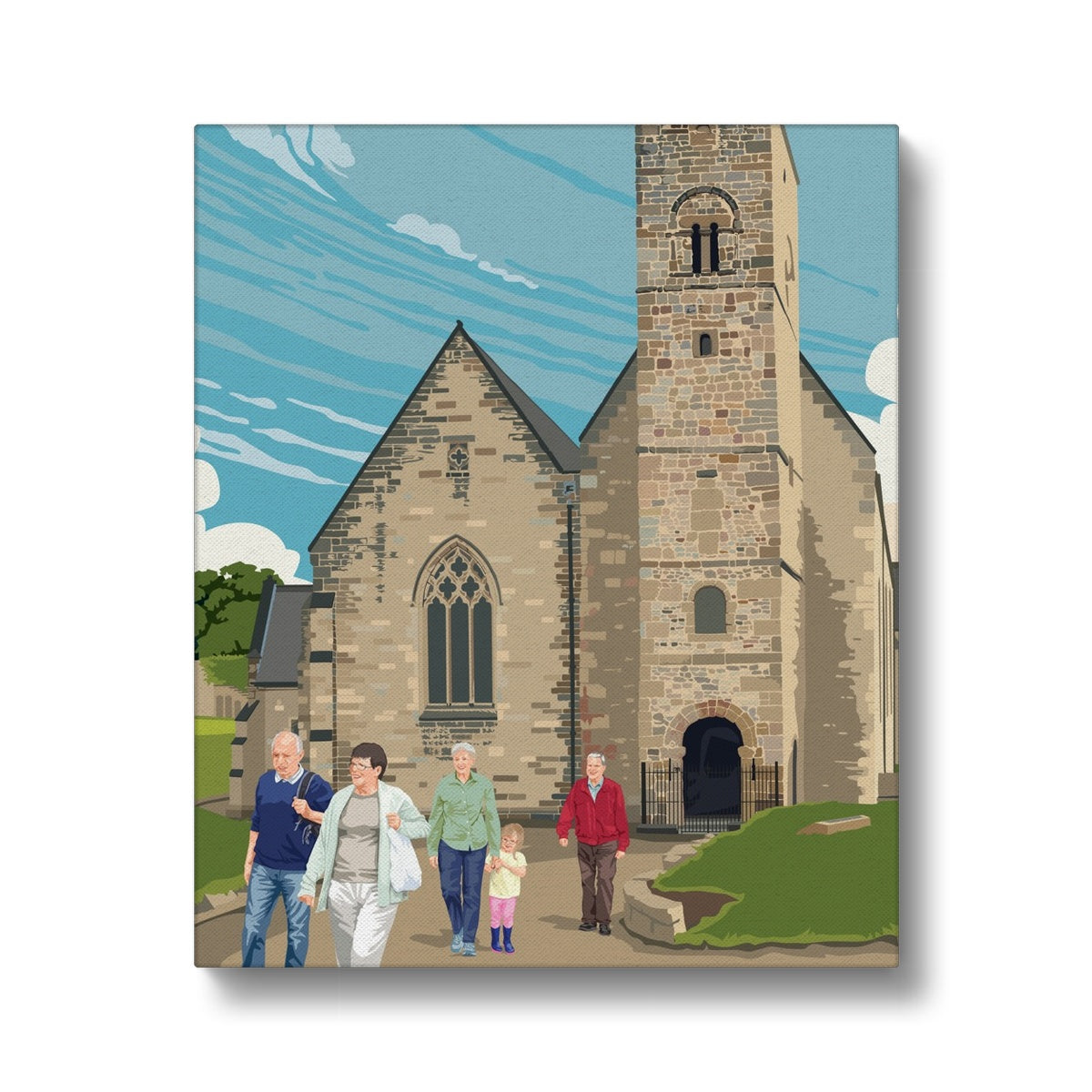 Printed Canvas - St Peter’s Church Poster Art