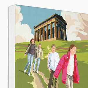 Printed Canvas - Penshaw Monument Poster Art