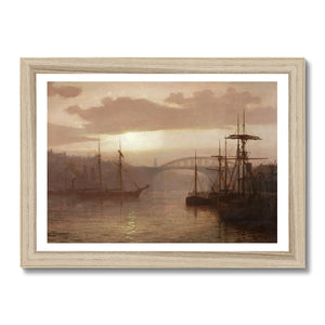 Fine Art Print Framed - Sunderland Harbour by Louis Grimshaw