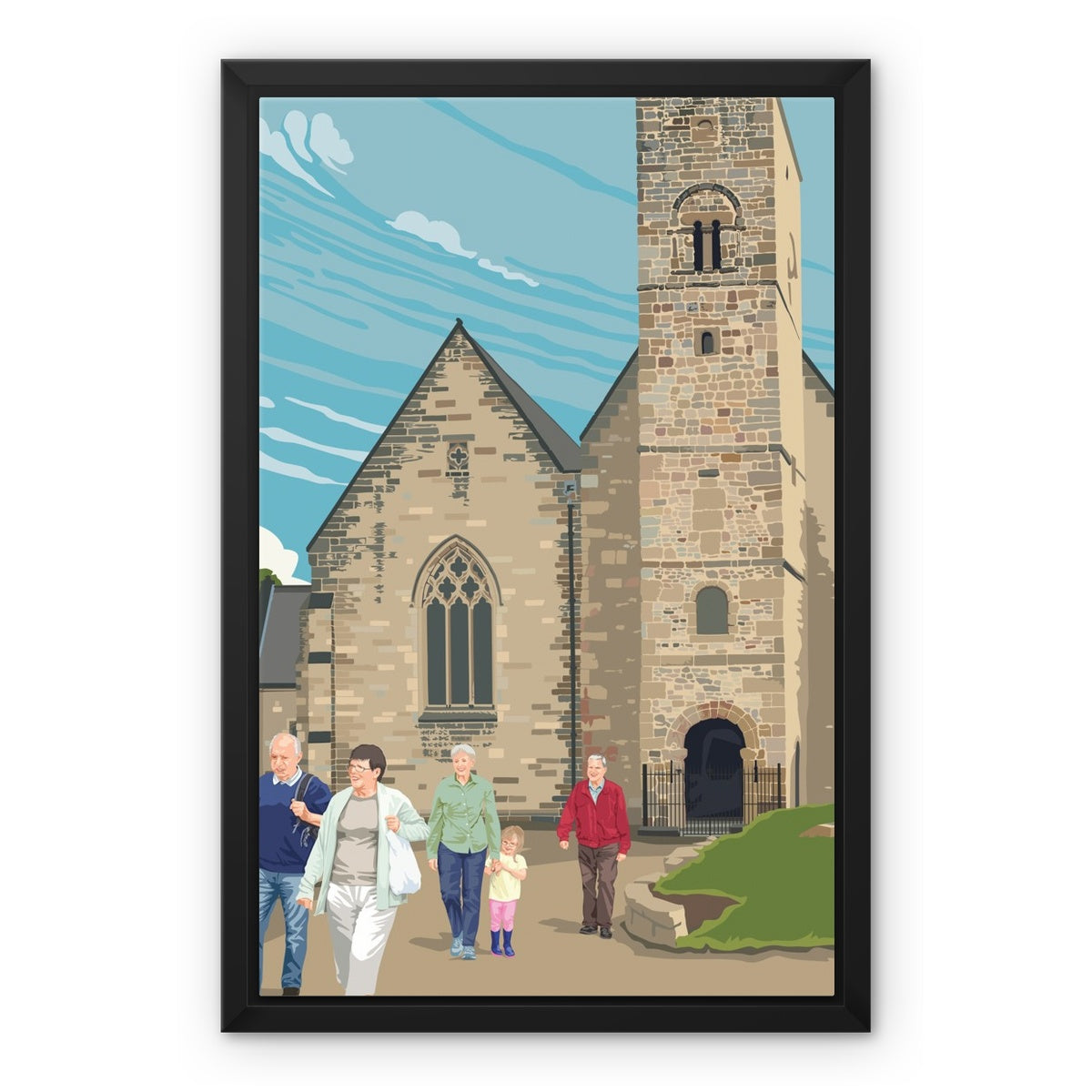 Framed Canvas - St Peter’s Church Poster Art