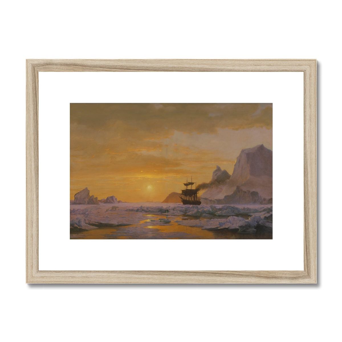 Fine Art Print Framed & Mounted - Arctic Regions by William Bradford