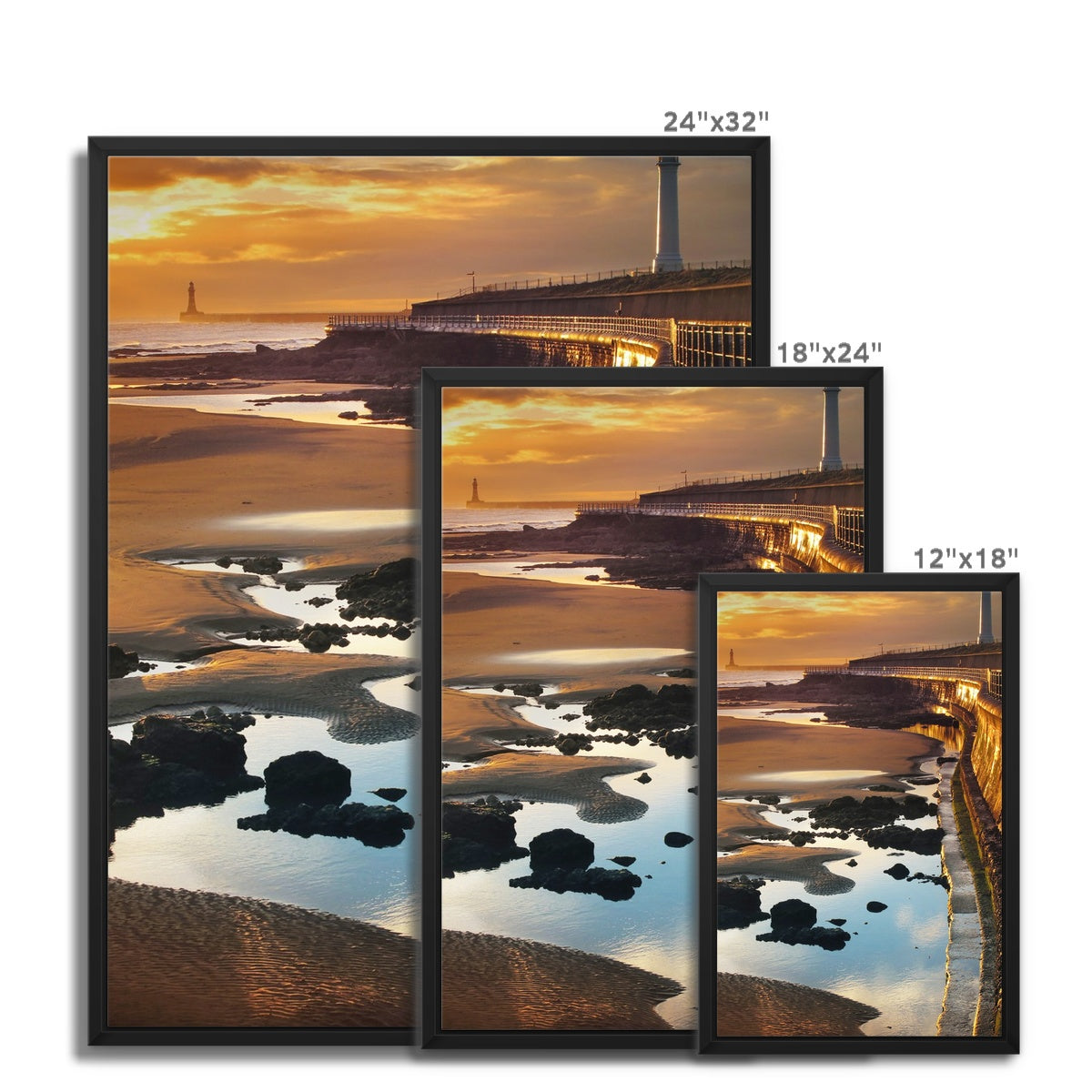 Framed Canvas - Seaburn Sunrise, Sunderland