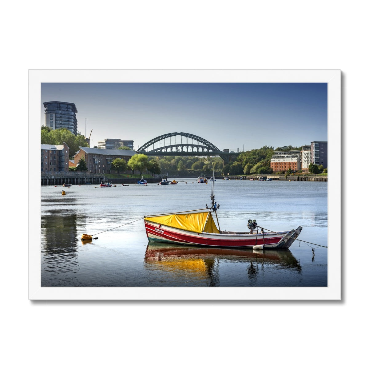 Fine Art Print Framed - Wearmouth Bridge, Sunderland