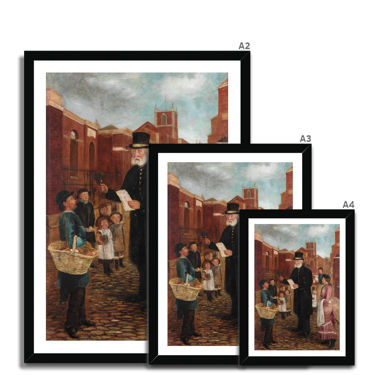 Fine Art Print Framed - Tommy Sanderson, Town Crier by J. Gillis Brown