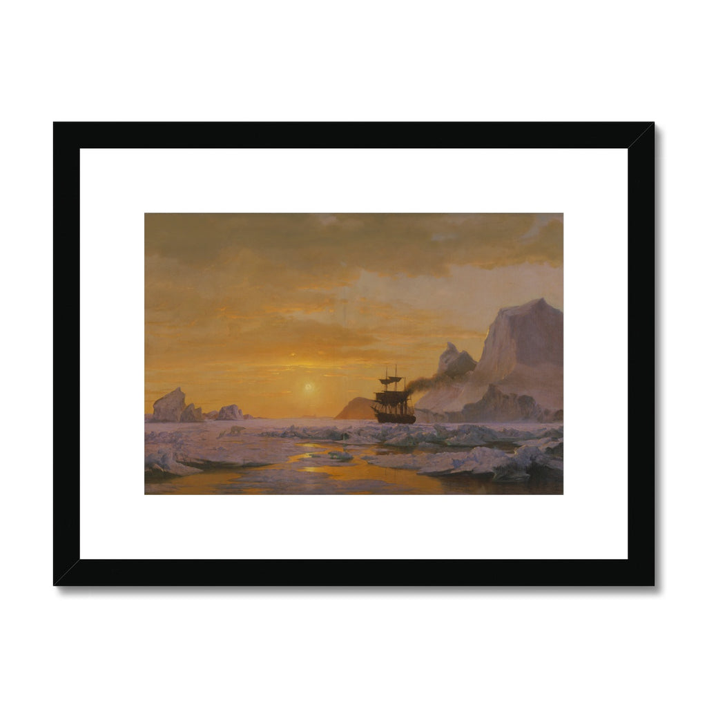 Fine Art Print Framed & Mounted - Arctic Regions by William Bradford