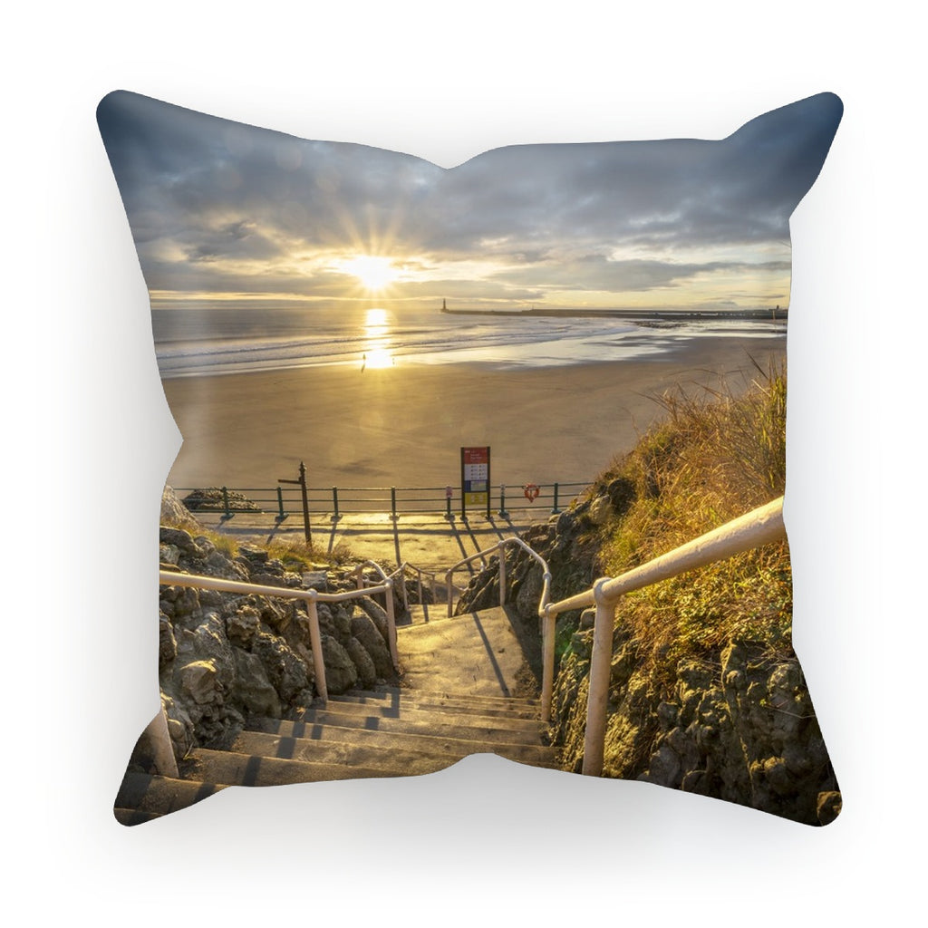 Cushion - Cat & Dog Steps, Sunderland by David Allan