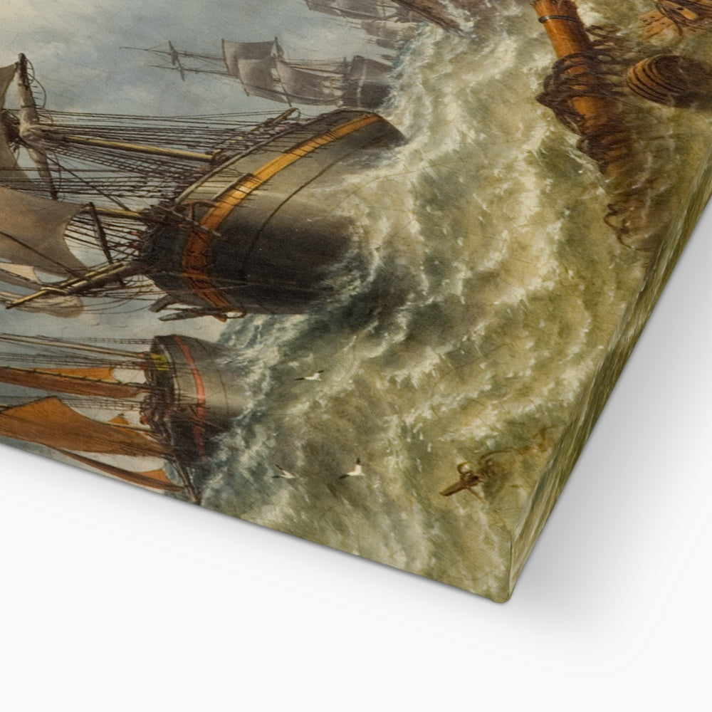 Printed Canvas - Old South Pier and Lighthouse, Sunderland by Stuart Bell
