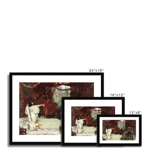 Fine Art Print Framed & Mounted - Esther Denouncing Haman to King Ahasuerus by Ernest Normand