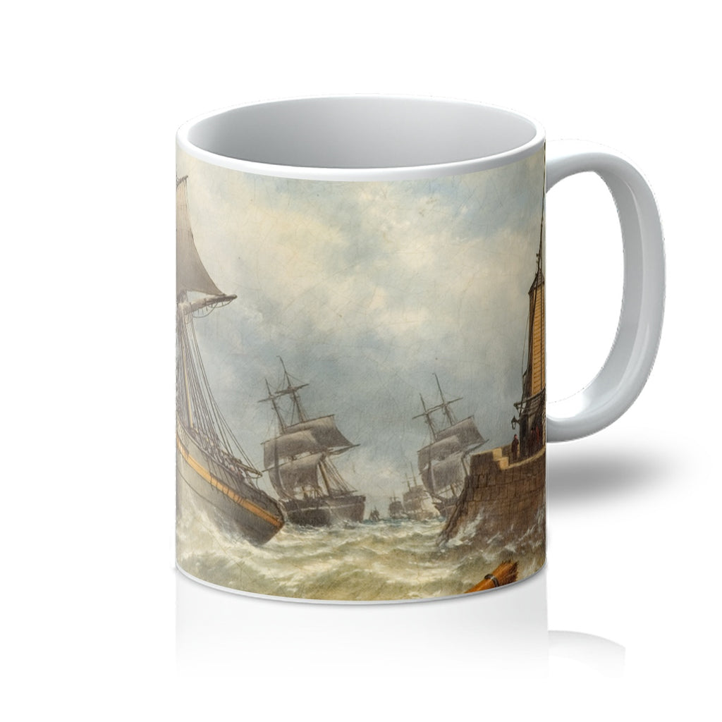 Mug - Old South Pier and Lighthouse, Sunderland by Stuart Bell