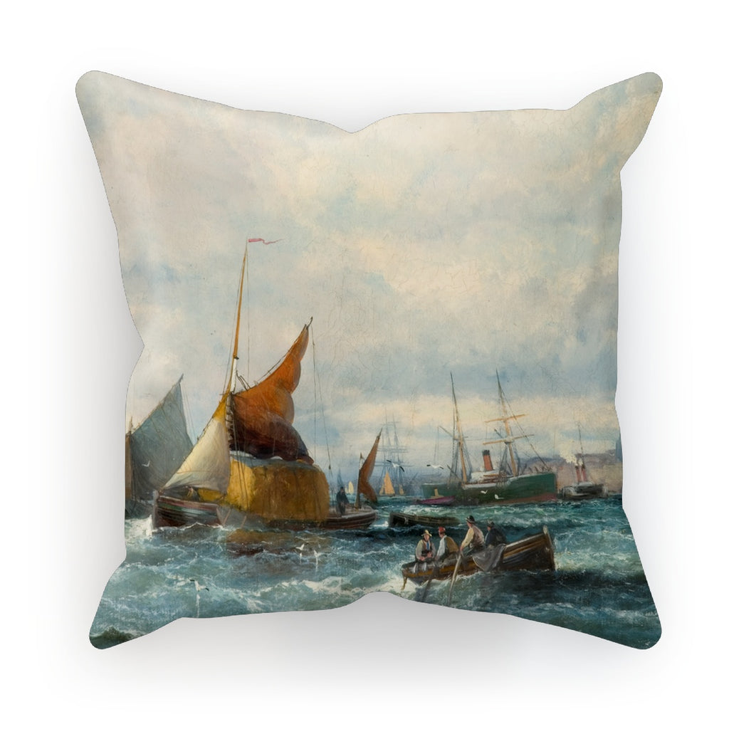 Cushion - Shipping off a Headland by Georges Thornley