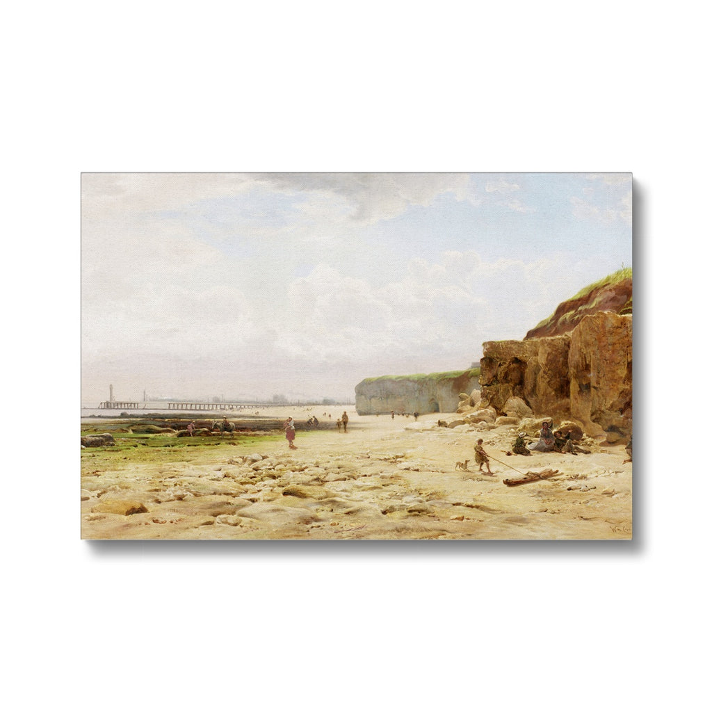 Printed Canvas - Roker Beach by William Crosby