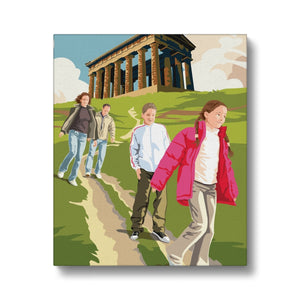 Printed Canvas - Penshaw Monument Poster Art