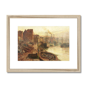 Fine Art Print Framed & Mounted - Old Sunderland by Thomas Hemy