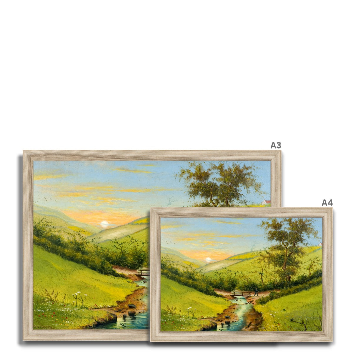 Fine Art Print Framed - The Valley of Love, Hendon, Sunderland by J. D. Hopper