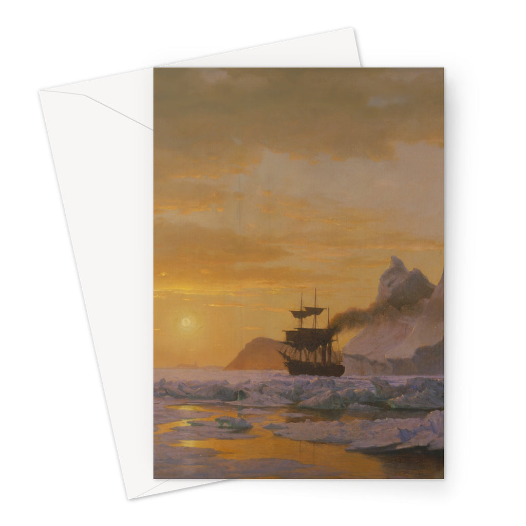 Greetings Card - Arctic Regions by William Bradford