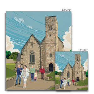 Printed Canvas - St Peter’s Church Poster Art