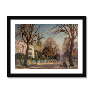 Fine Art Print Framed - Spring in the Suburbs by Francis Dodd