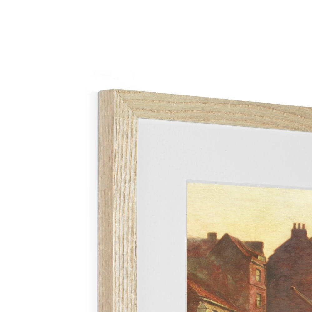 Fine Art Print Framed & Mounted - Old Sunderland by Thomas Hemy