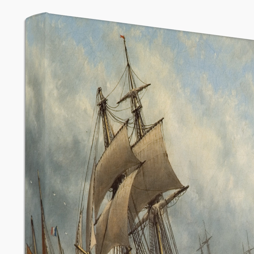 Printed Canvas - Old South Pier and Lighthouse, Sunderland by Stuart Bell