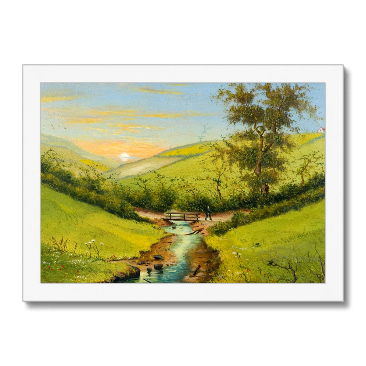 Fine Art Print Framed - The Valley of Love, Hendon, Sunderland by J. D. Hopper