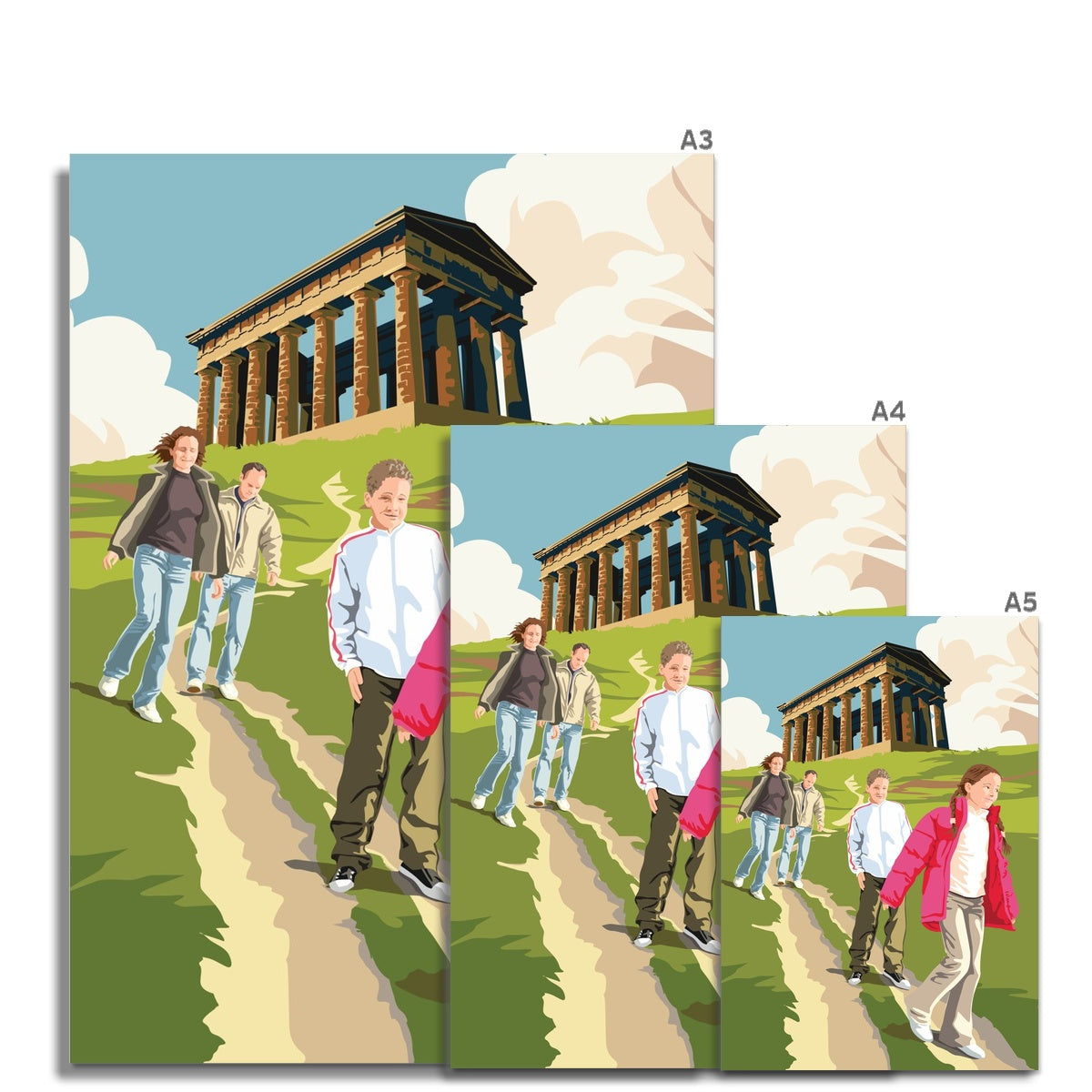 Fine Art Print - Penshaw Monument Poster Art