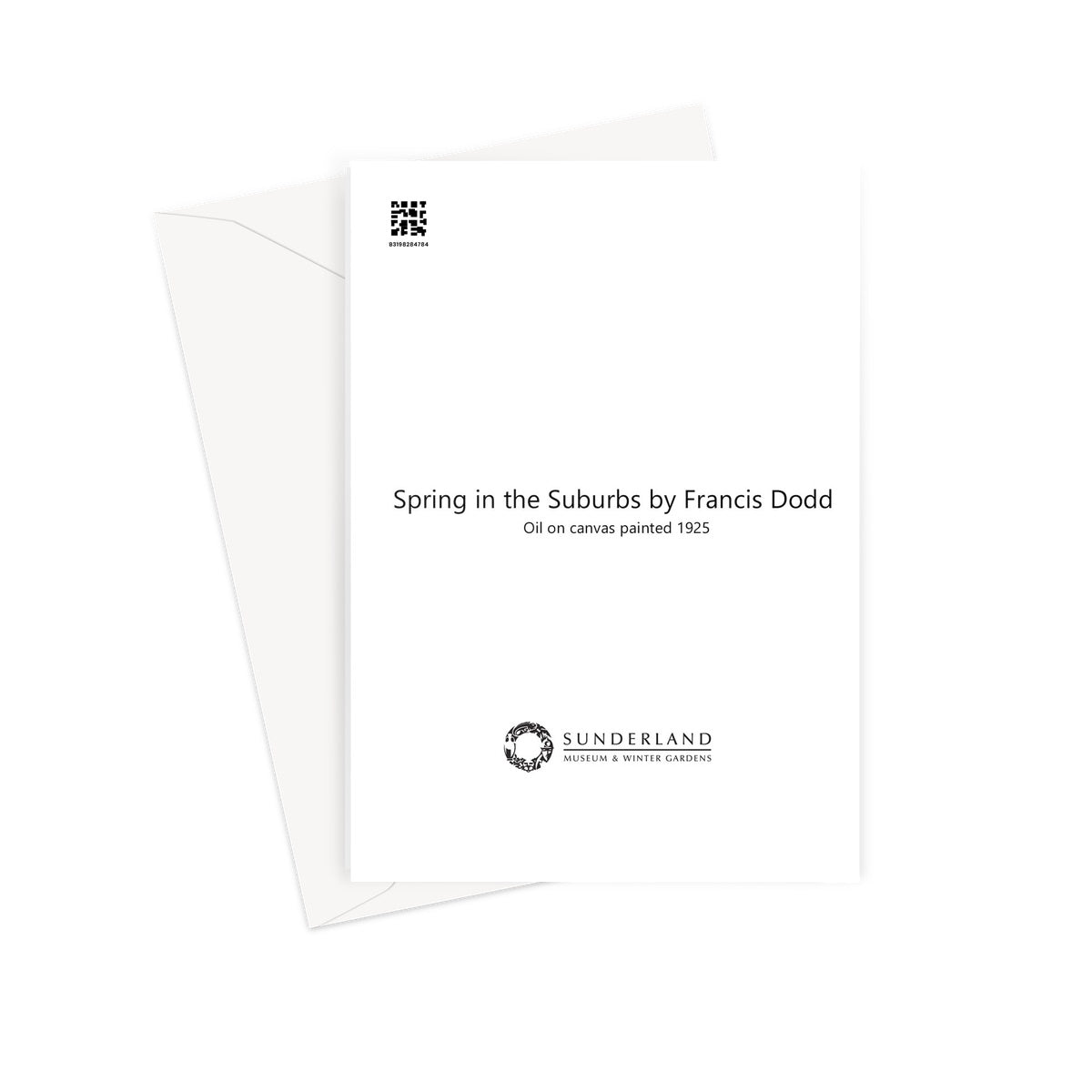 Greetings Card - Spring in the Suburbs by Francis Dodd