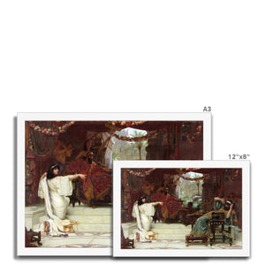 Fine Art Print Framed - Esther Denouncing Haman to King Ahasuerus by Ernest Normand