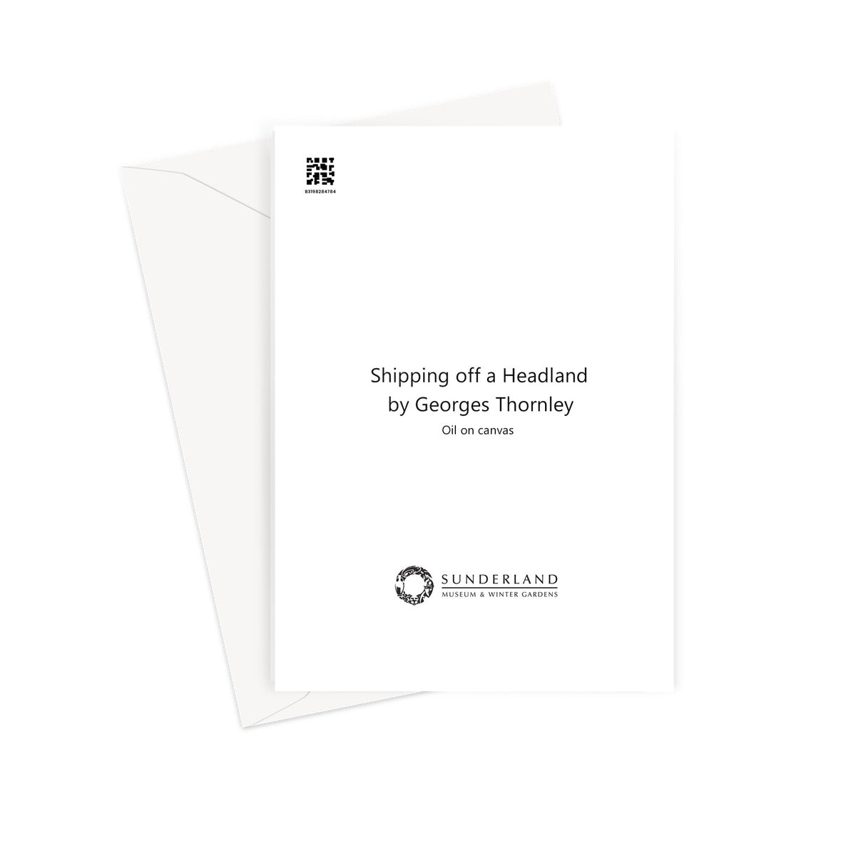 Greetings Card - Shipping off a Headland by Georges Thornley