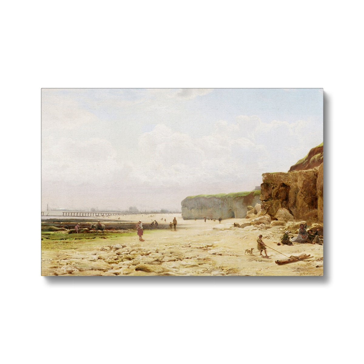 Printed Canvas - Roker Beach by William Crosby