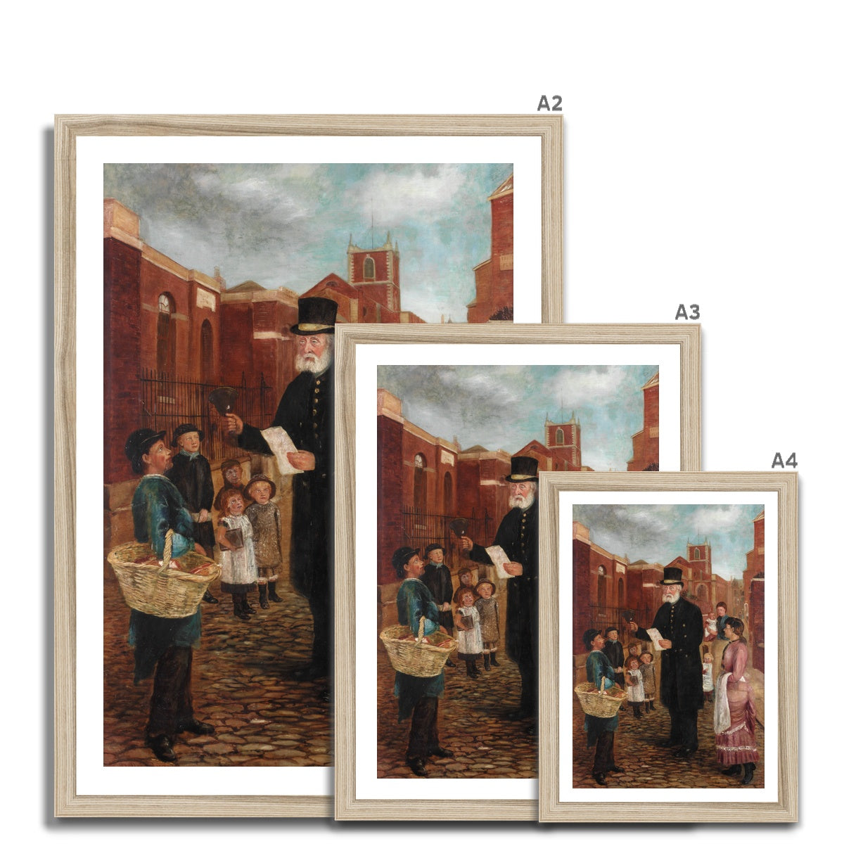 Fine Art Print Framed - Tommy Sanderson, Town Crier by J. Gillis Brown