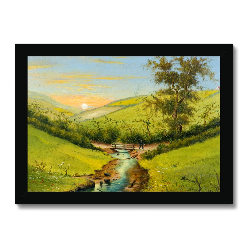 Fine Art Print Framed - The Valley of Love, Hendon, Sunderland by J. D. Hopper