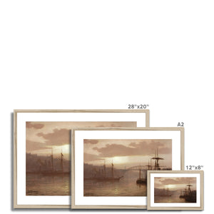 Fine Art Print Framed & Mounted - Sunderland Harbour by Louis Grimshaw