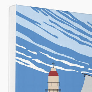 Printed Canvas - Roker Pier Poster Art