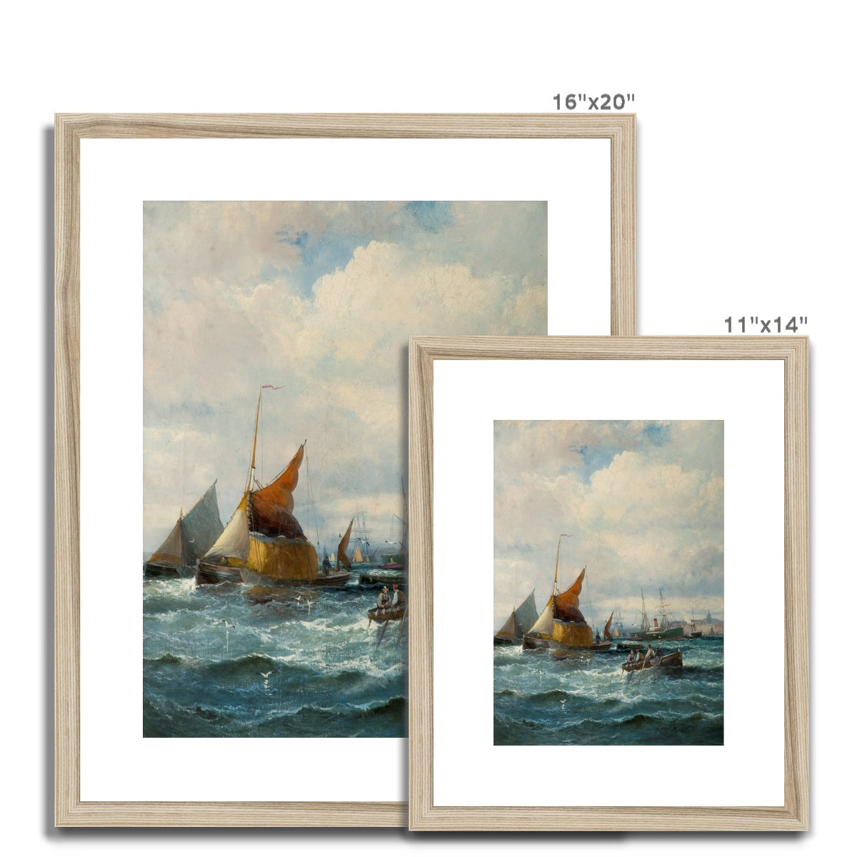 Fine Art Print Framed & Mounted - Shipping off a Headland by Georges Thornley
