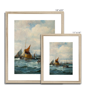 Fine Art Print Framed & Mounted - Shipping off a Headland by Georges Thornley