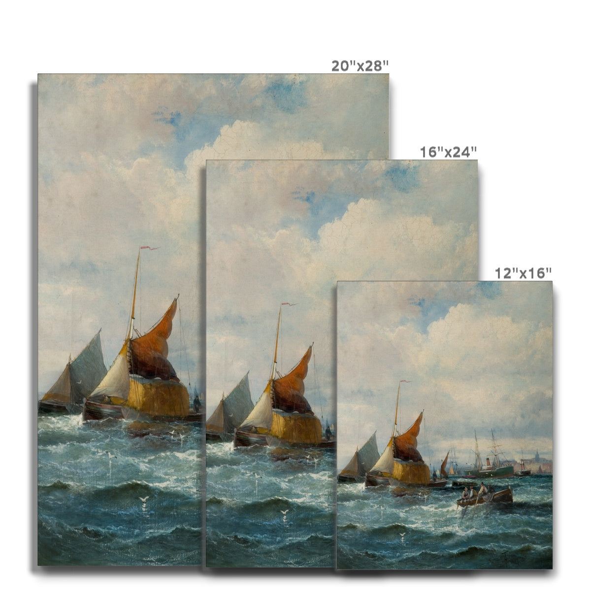 Printed Canvas - Shipping off a Headland by Georges Thornley