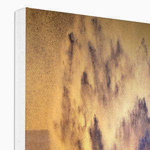 Printed Canvas - Seaburn Waves, Sunderland by David Allan