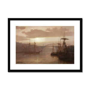 Fine Art Print Framed & Mounted - Sunderland Harbour by Louis Grimshaw
