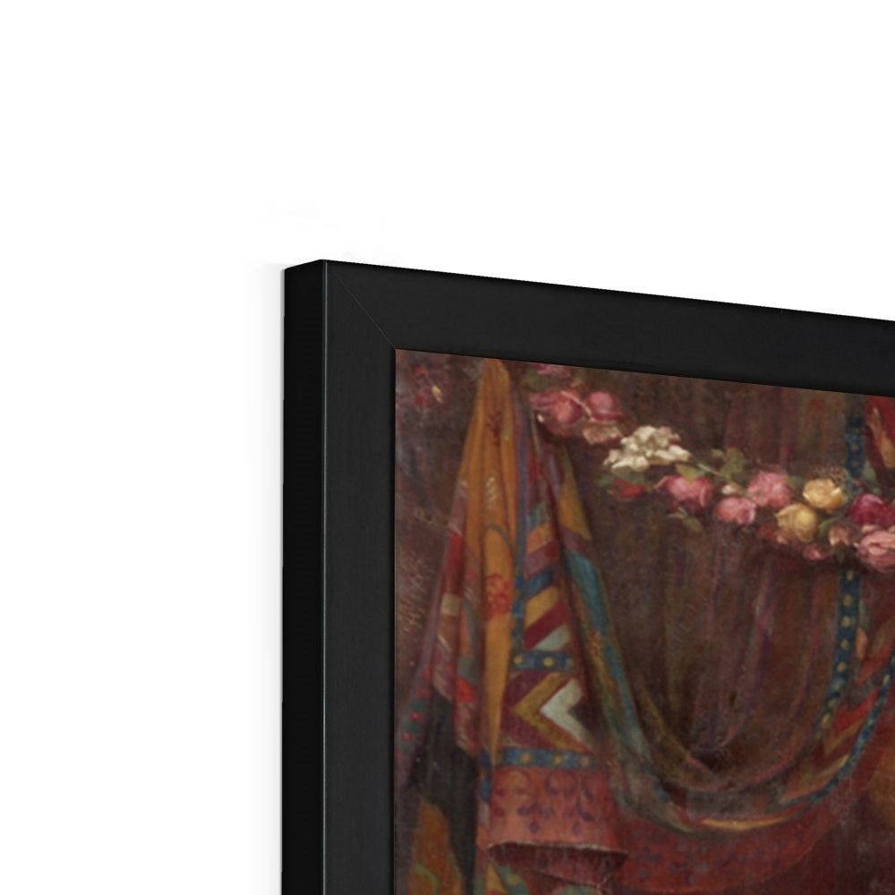 Fine Art Print Framed - Esther Denouncing Haman to King Ahasuerus by Ernest Normand