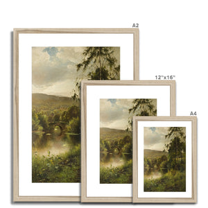 Fine Art Print Framed & Mounted - Landscape in Derbyshire by Ernest Parton