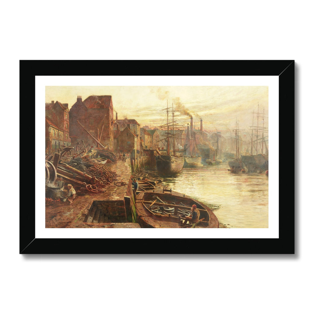 Fine Art Print Framed - Old Sunderland by Thomas Hemy
