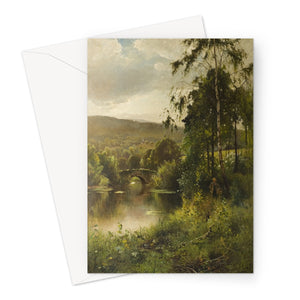 Greetings Card - Landscape in Derbyshire by Ernest Parton