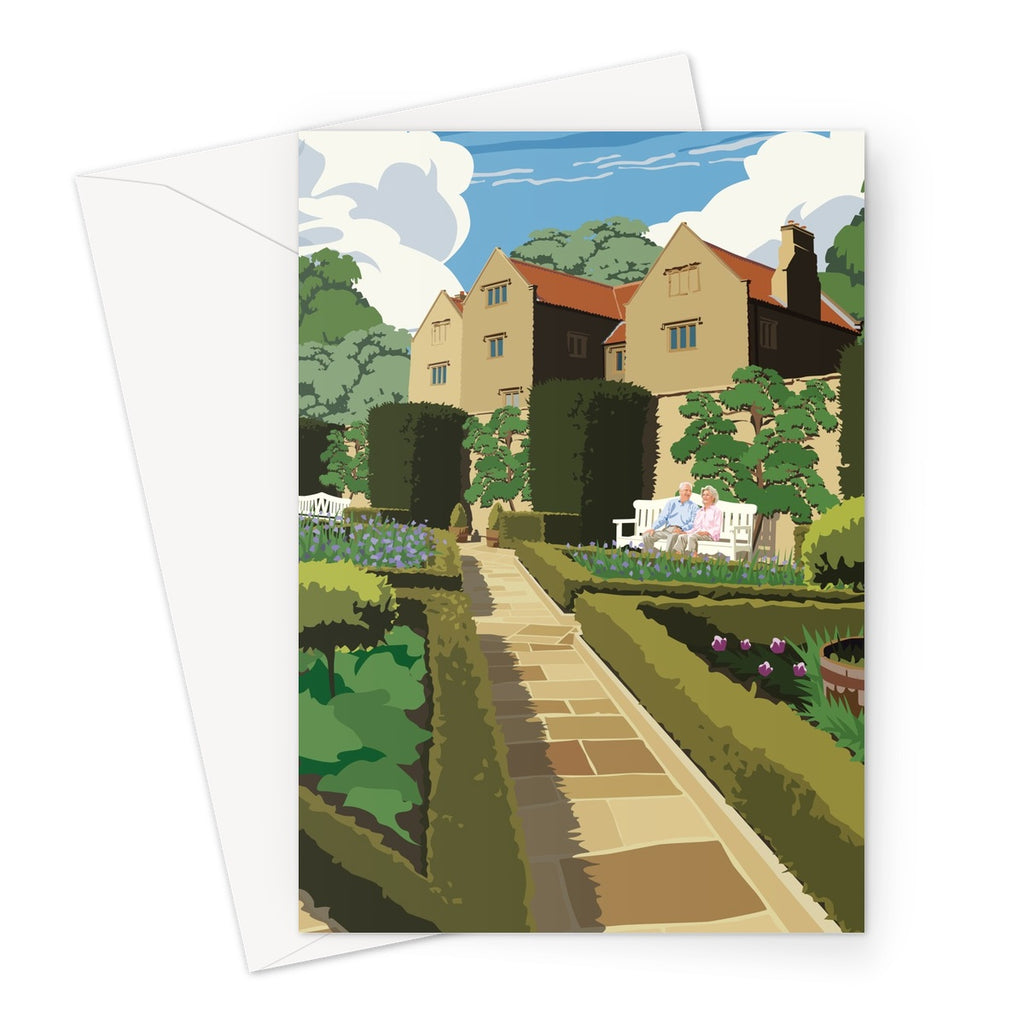 Greetings Card - Washington Old Hall Poster Art