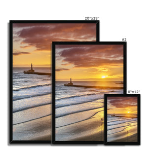 Fine Art Print Framed - Roker Sunrise by David Allan