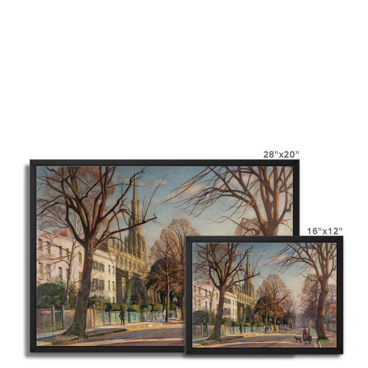 Framed Canvas - Spring in the Suburbs by Francis Dodd