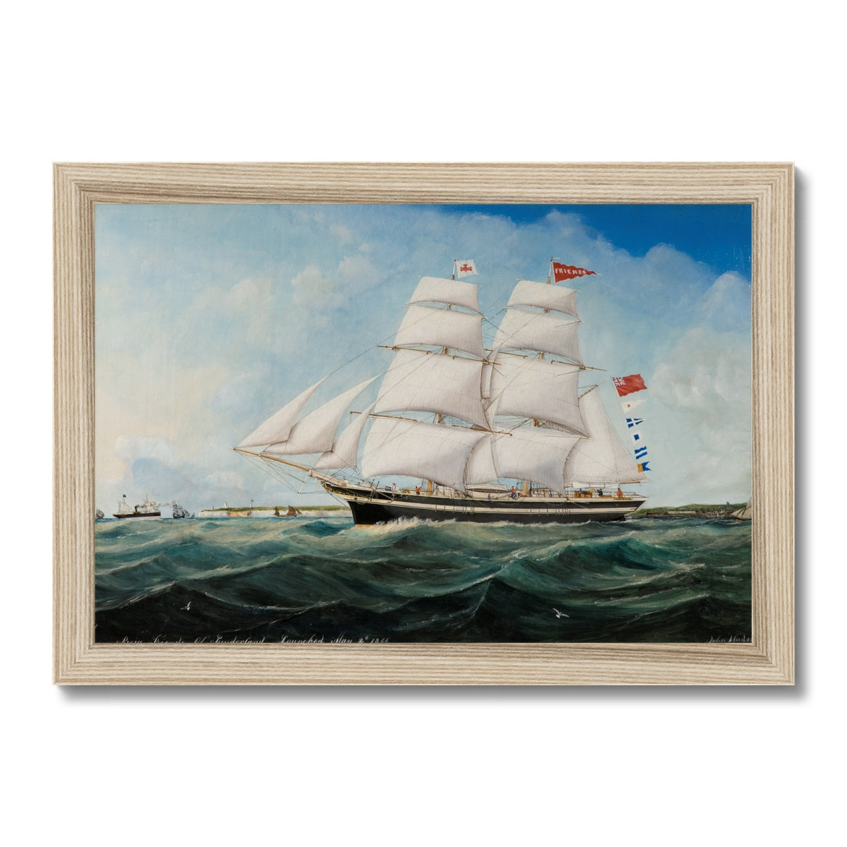 Fine Art Print Framed - Brigg Friends by John Hudson