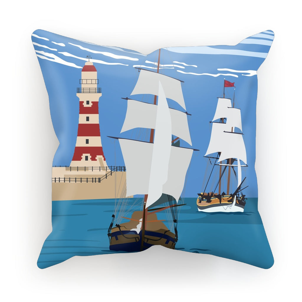 Cushion - Roker Pier Poster Art