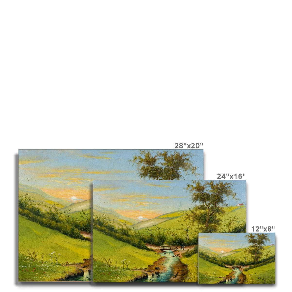 Printed Canvas - The Valley of Love, Hendon, Sunderland by J. D. Hopper